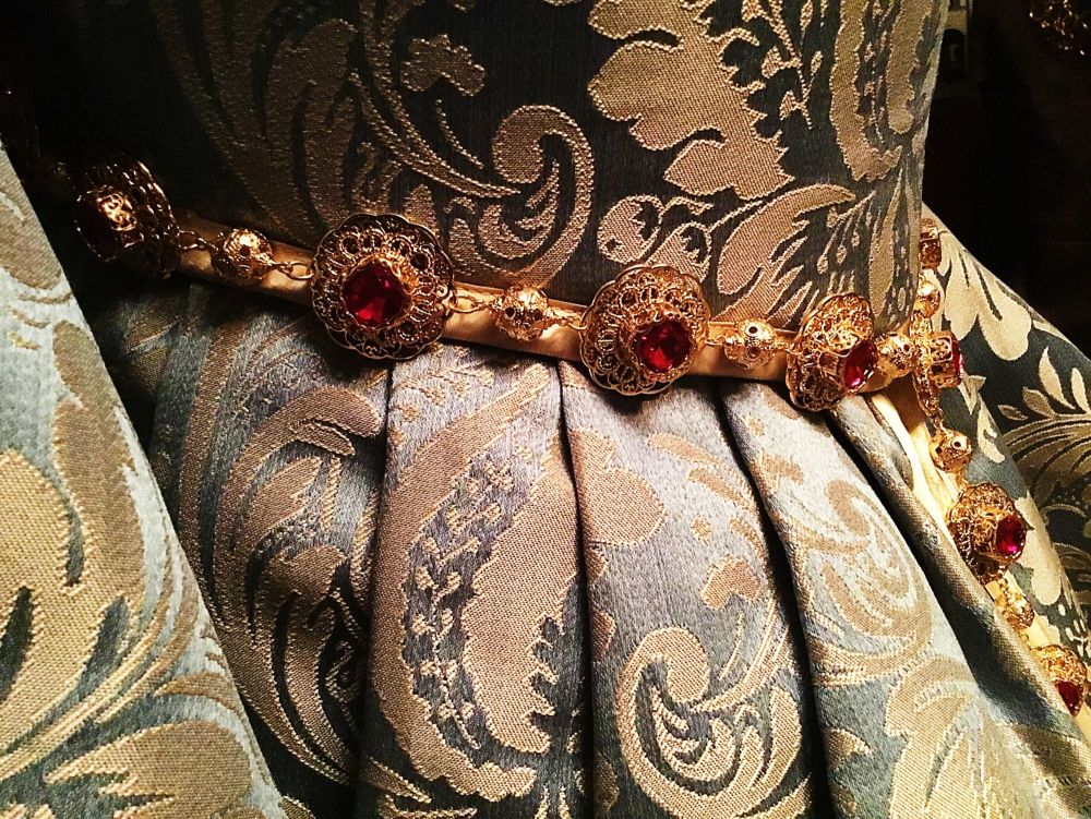 Ladies Silver Tudor Regency Medieval Dress Girdle Belt
