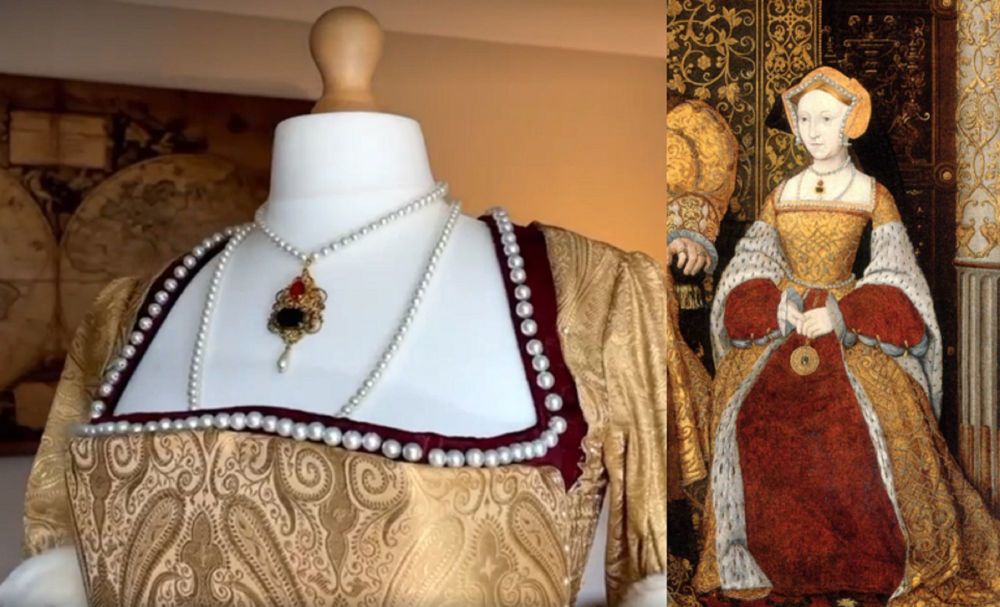 Jane Seymour replica necklace - Two Piece Set - Posthumous Hampton Court po