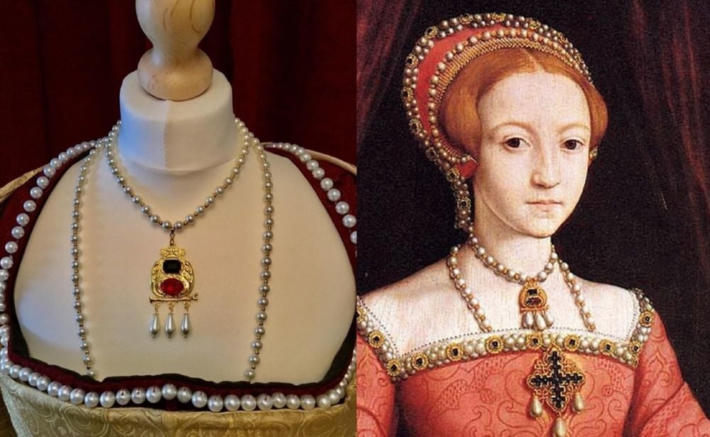 Elizabeth 1st necklace - young Elizabeth  - two piece