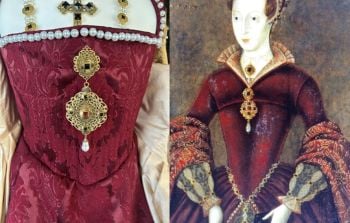 Lady Jane Grey dress brooch - Tudor bodice jewellery