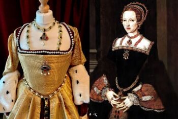 Katherine Parr Portrait replica necklace set