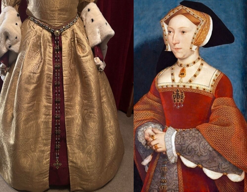Queen Jane Seymour Hans Holbein Portrait Replication Girdle Belt, 30 –  Sapphire & Sage