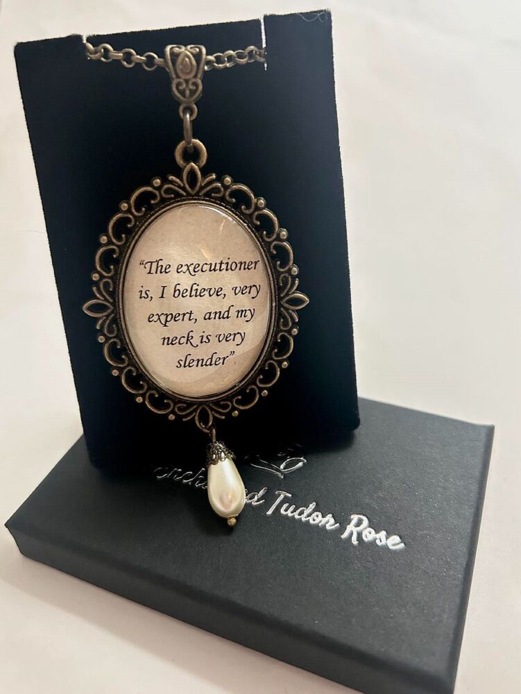 Anne Boleyn Quote necklace - choice of words