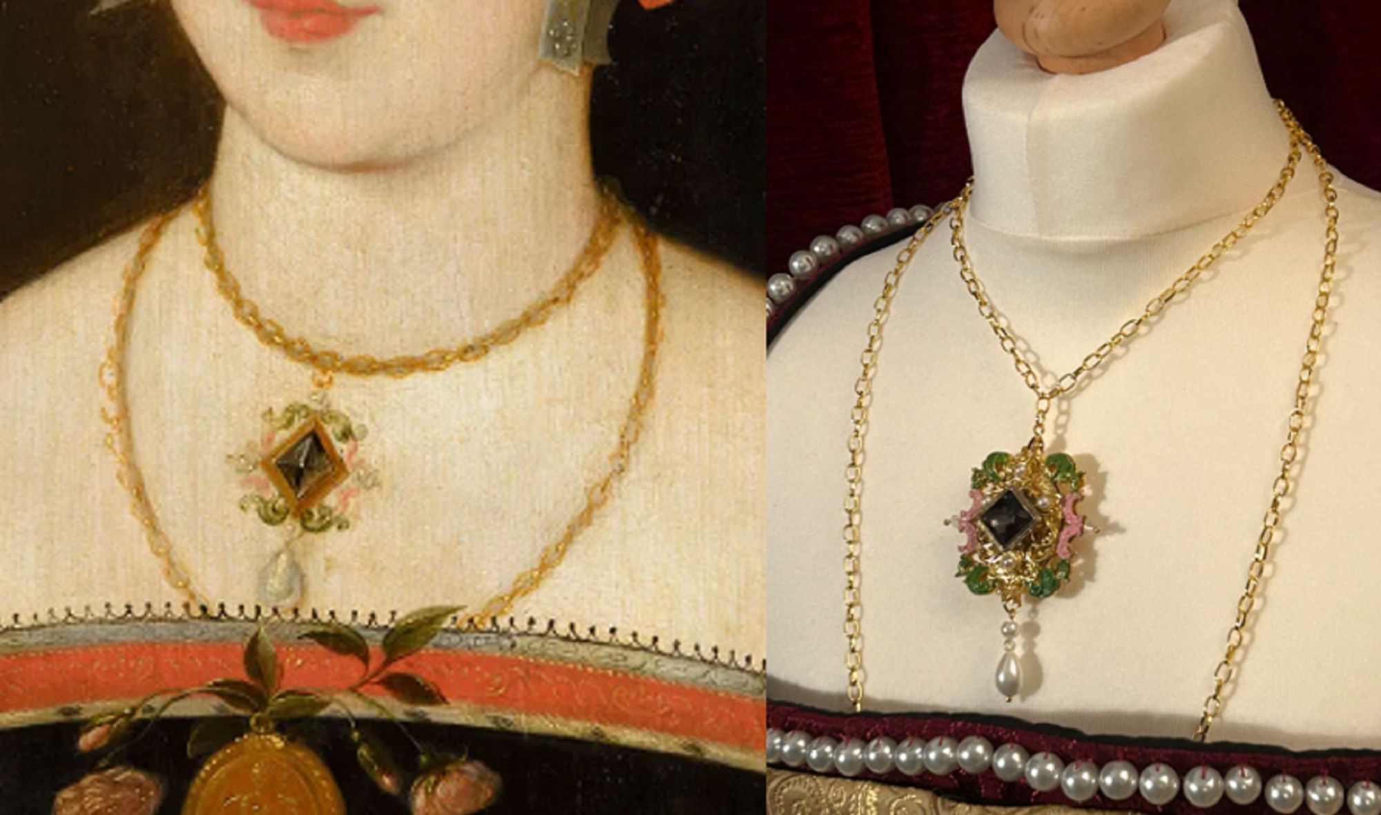 Mary Boleyn Hever portrait replica leaf design compare.jpg