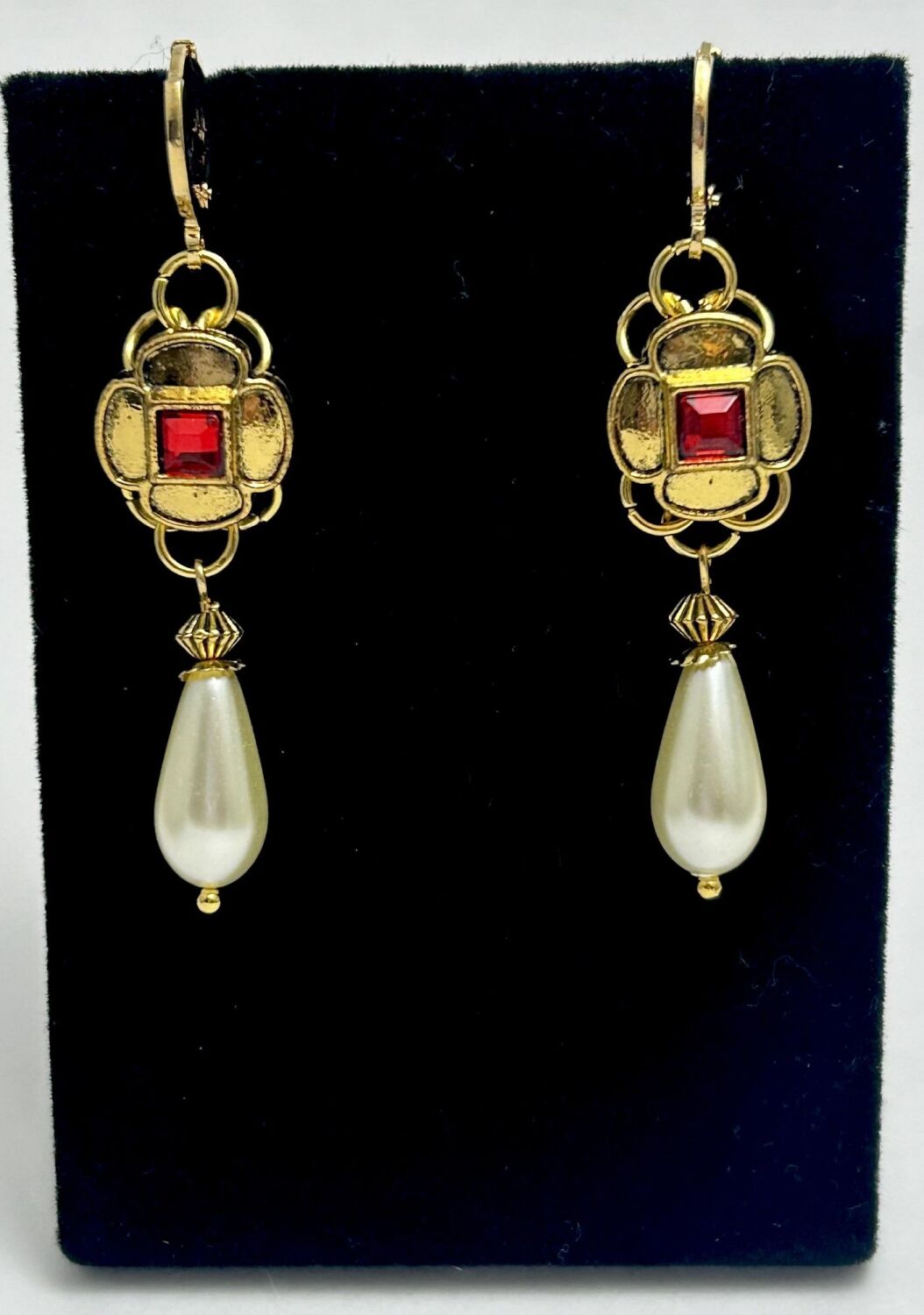 Tudor Queen s earrings Tudor Court replica historical jewellery Tudor Costume jewellery Tudor ouches