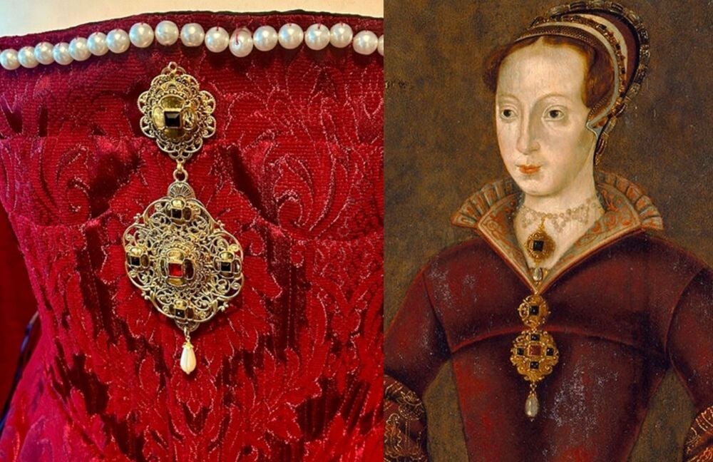 Lady Jane Grey dress brooch - Tudor bodice jewellery