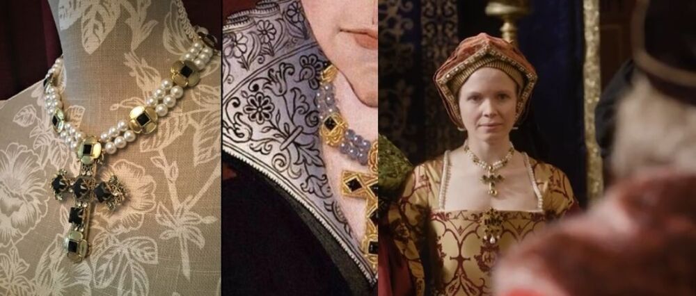 Mary I necklace - Mary Tudor portrait replica jewellery