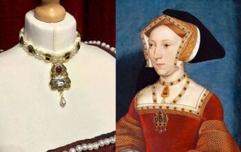 Jane Seymour replica necklace, clear version, single piece