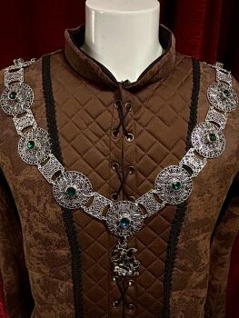 Silver Saint George Chain of Office: Medieval Livery Collar