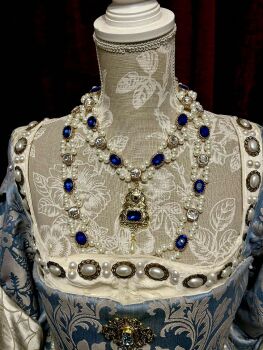 Tudor Queen Consort Necklace set: choice of crystal colours
