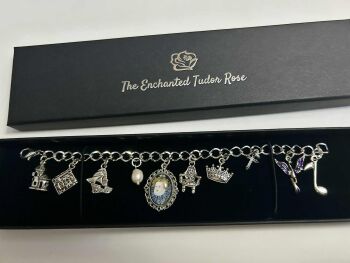 Queen Elizabeth 1st Charm Bracelet, Tudor Queen jewellery