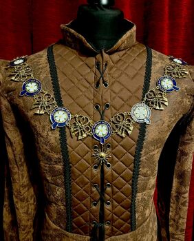Handmade Order of The Garter Chain: York Rose with Sun in Splendour