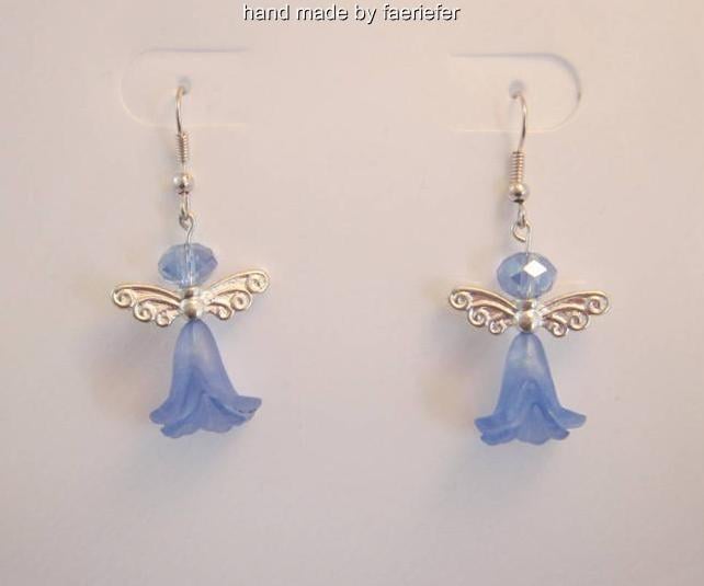 Flower fairy beaded earrings in a choice of colour