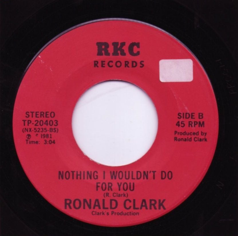 RONALD CLARK - NOTHING I WOULDN'T DO FOR YOU