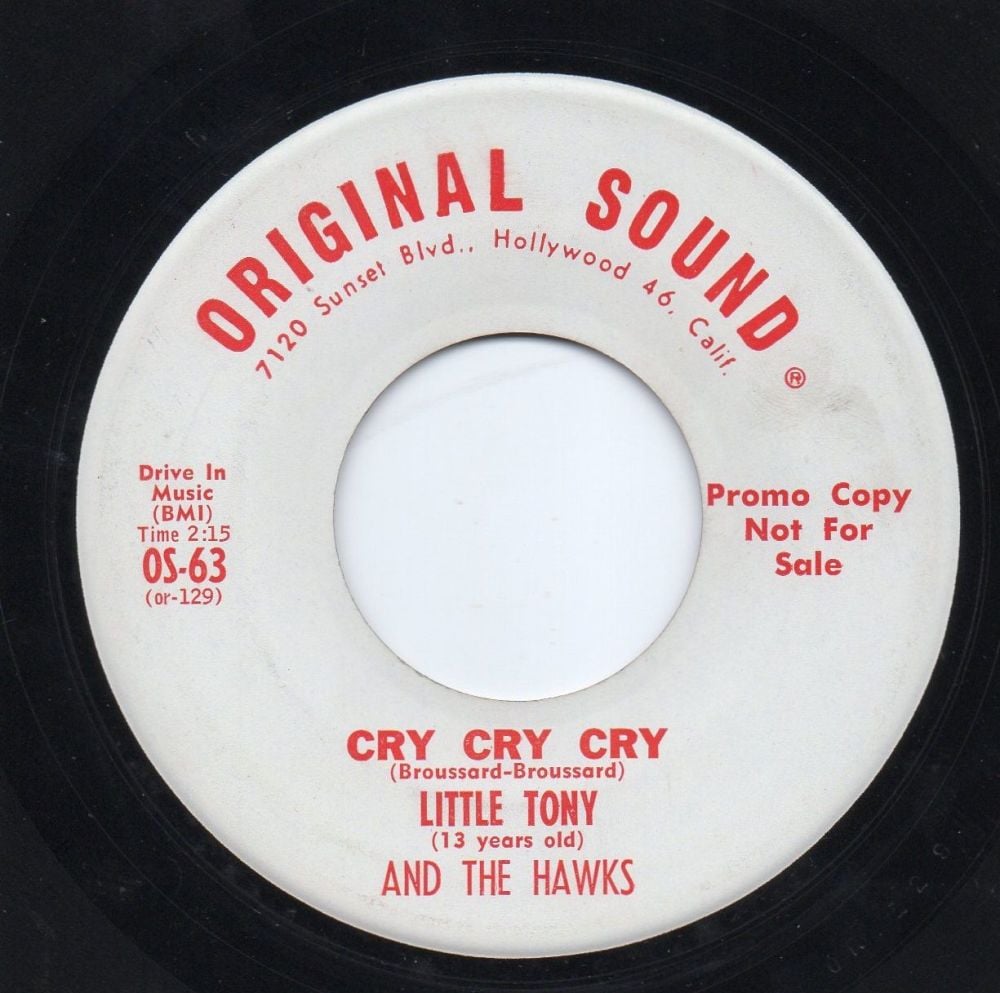 LITTLE TONY AND THE HAWKS - CRY CRY CRY