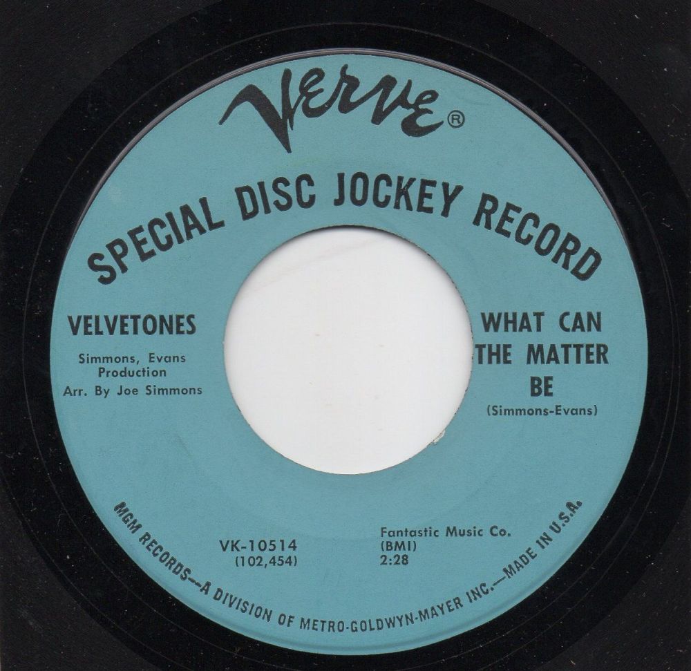 VELVETONES - WHAT CAN THE MATTER BE