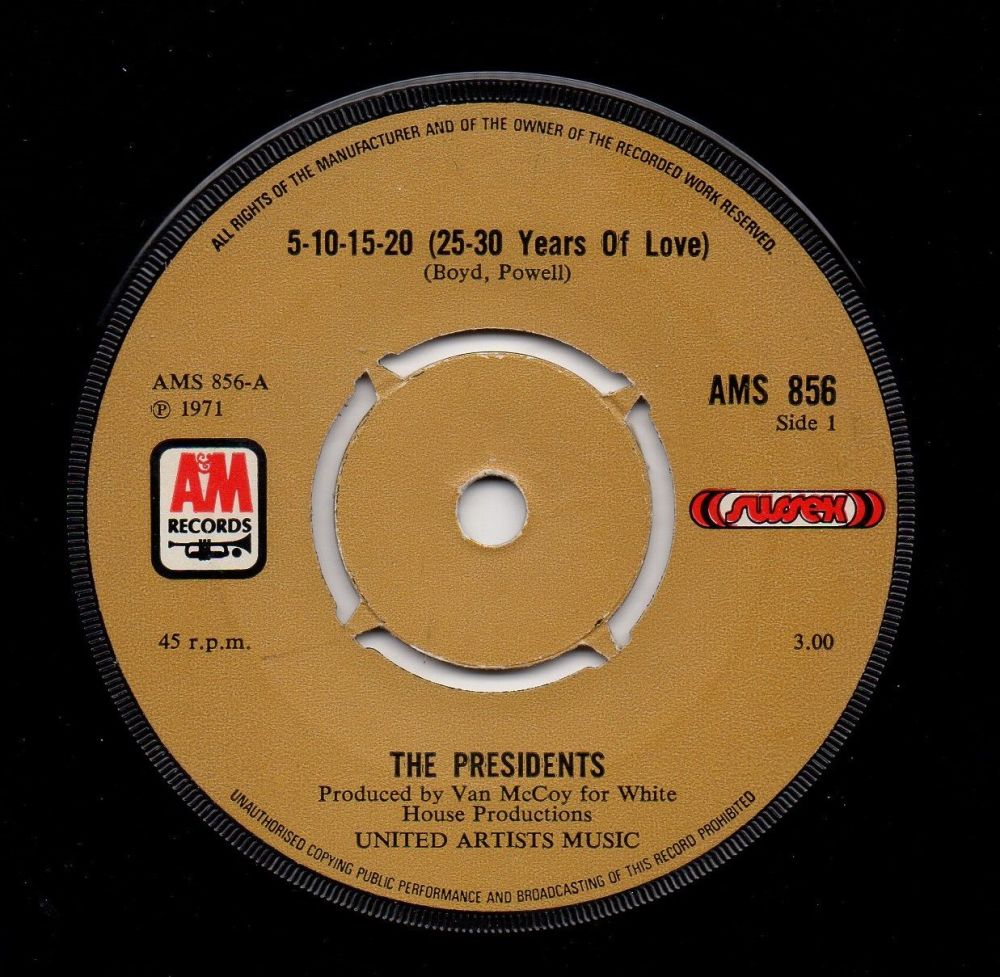 THE PRESIDENTS - 5-10-15-20 (25-30 YEARS OF LOVE)