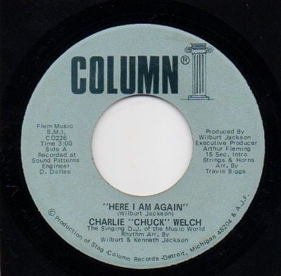 CHARLIE 'CHUCK' WELCH - HERE I AM AGAIN