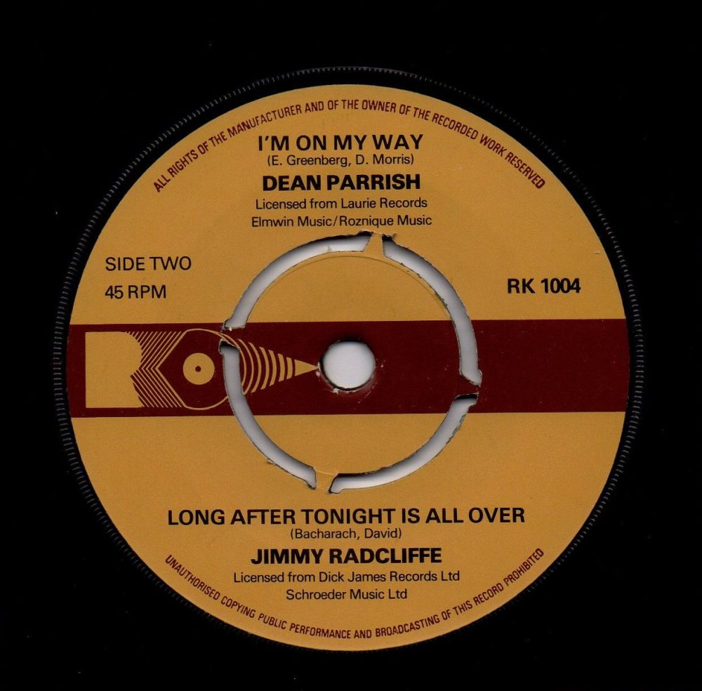 DEAN PARRISH - I'M ON MY WAY