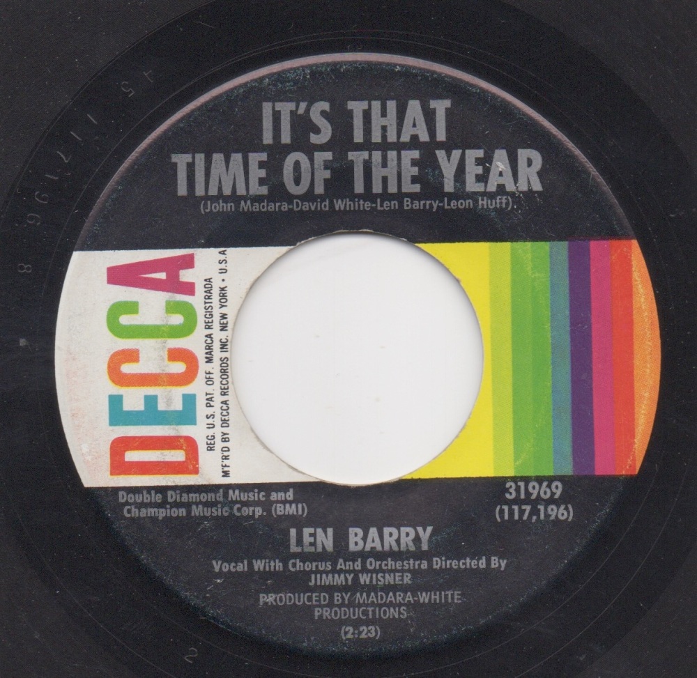 LEN BARRY - IT'S THAT TIME OF THE YEAR