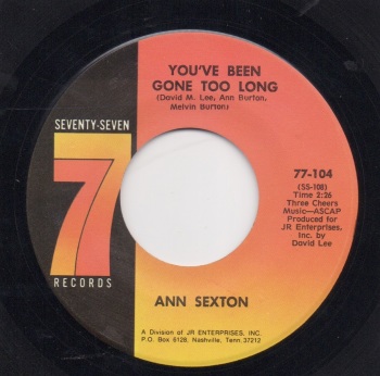 ANN SEXTON - YOU'VE BEEN GONE TOO LONG