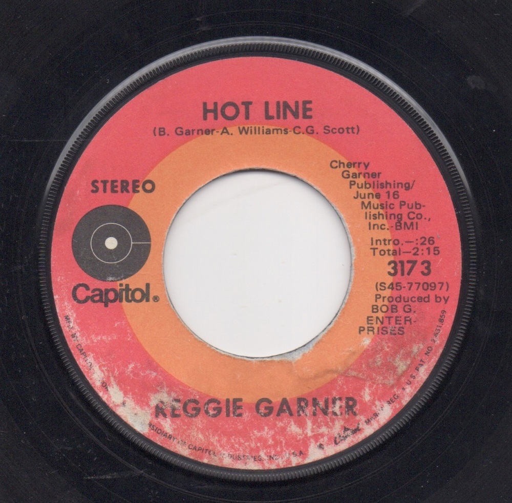 REGGIE GARNER - HOT LINE