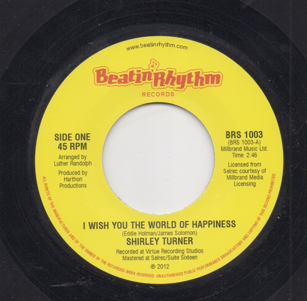 SHIRLEY TURNER / THE PRELUDERS - I WISH YOU THE WORLD OF HAPPINESS / DEEPER