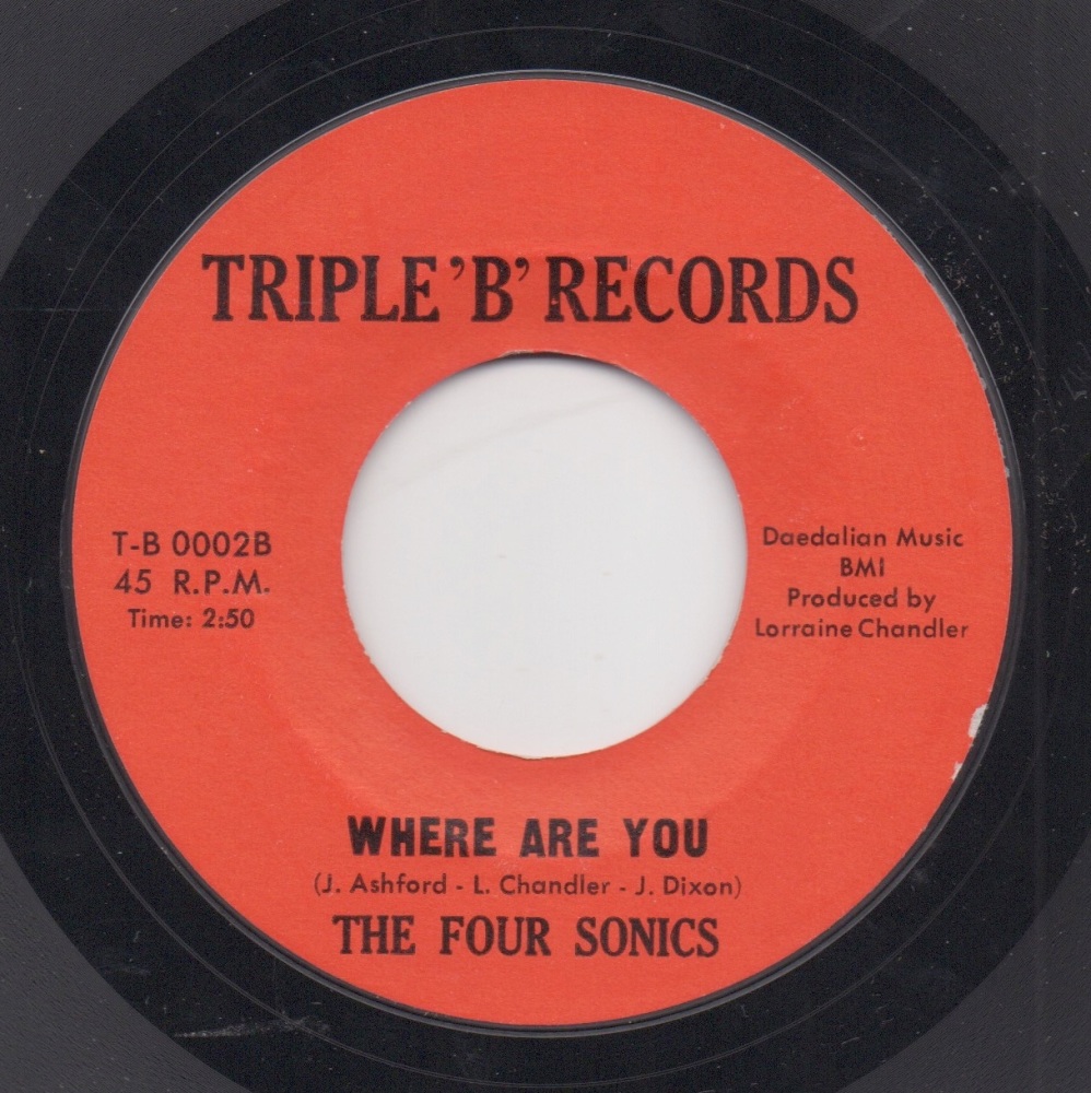 FOUR SONICS - WHERE ARE YOU