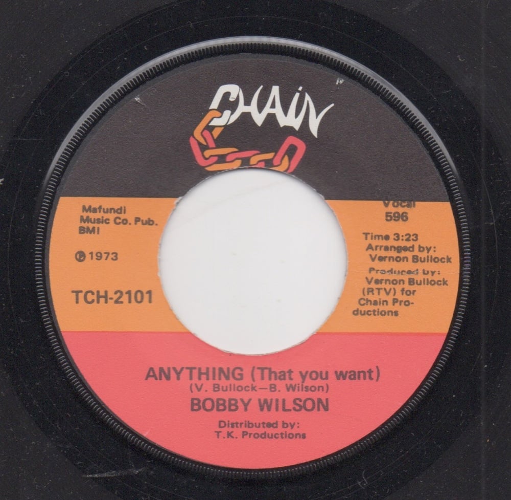 BOBBY WILSON - ANYTHING (THAT YOU WANT) / HERE IS WHERE THE LOVE IS