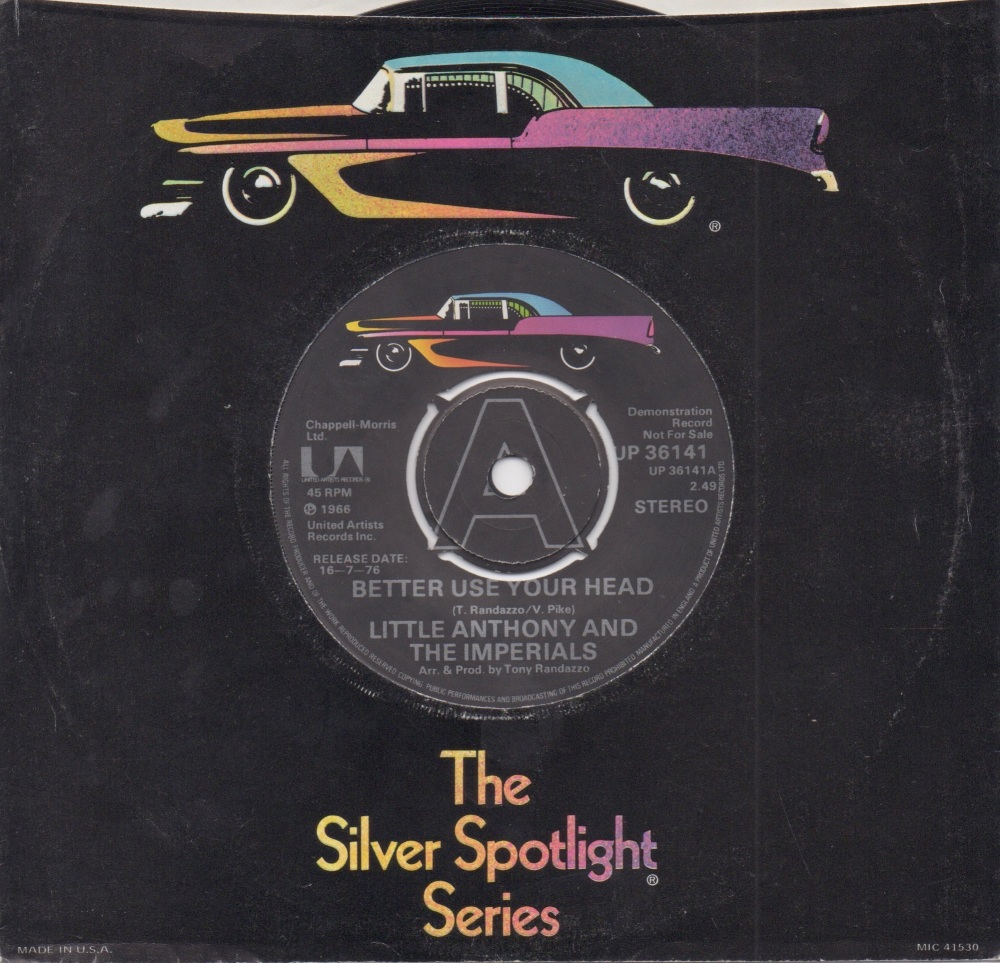 LITTLE ANTHONY & THE IMPERIALS - BETTER USE YOUR HEAD / GONNA FIX YOU GOOD