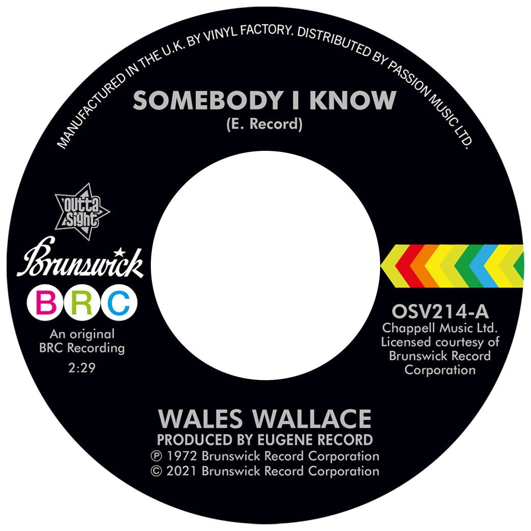 WALES WALLACE / WALTER JACKSON - SOMEBODY I KNOW / LET ME COME BACK