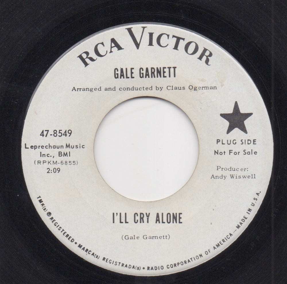 GALE GARNETT - I'LL CRY ALONE