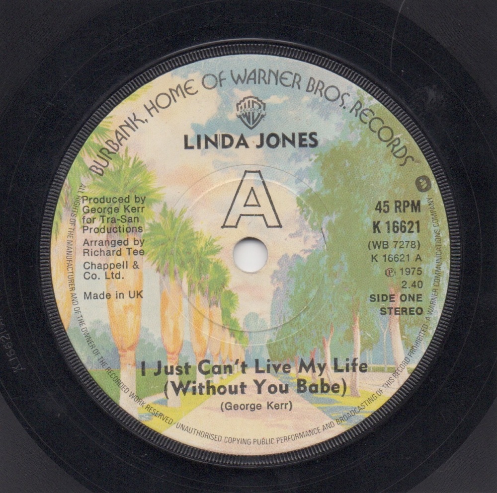 LINDA JONES - I JUST CAN'T LIVE MY LIFE (WITHOUT YOU BABE)