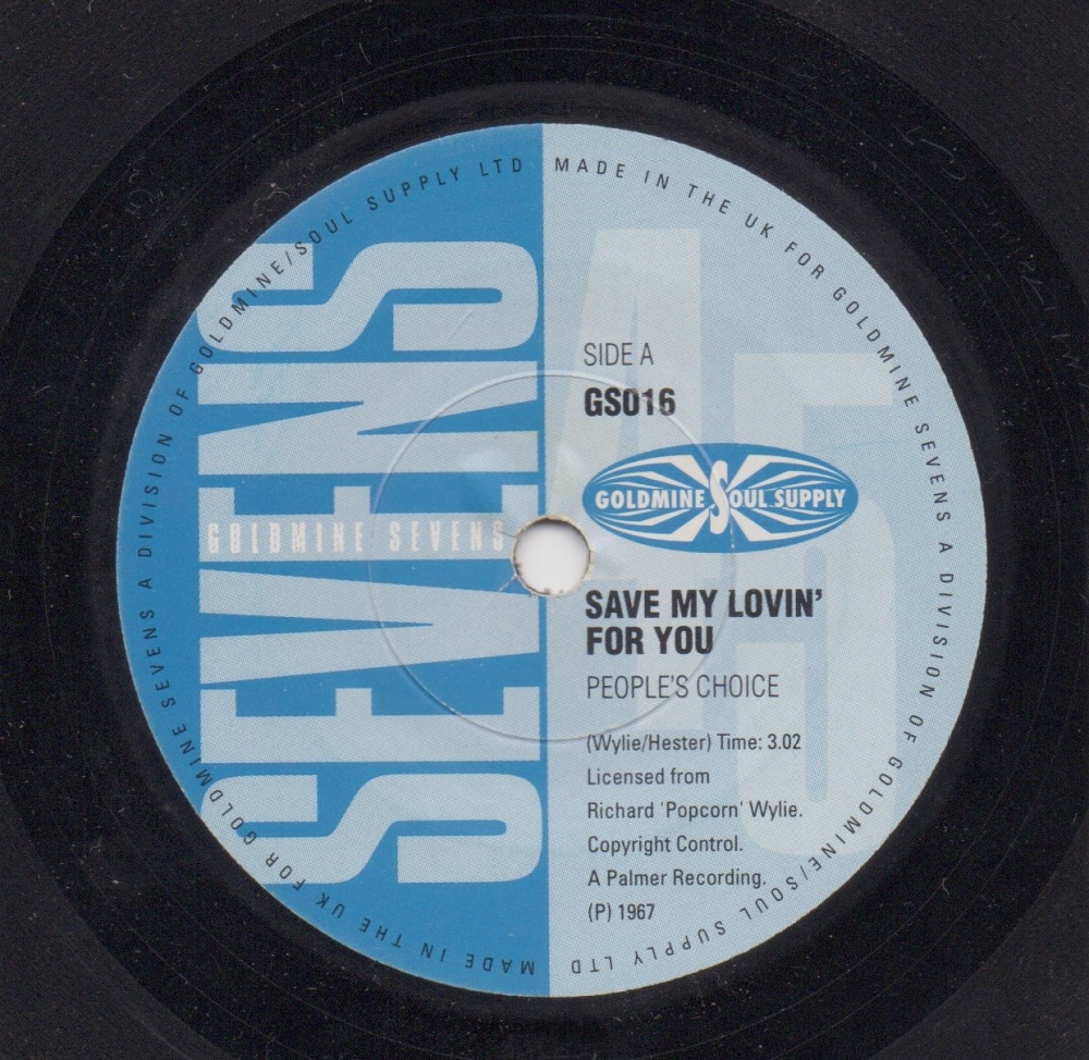 PEOPLE'S CHOICE / JIMMY MACK - SAVE MY LOVIN' FOR YOU / MY WORLD IS ON FIRE