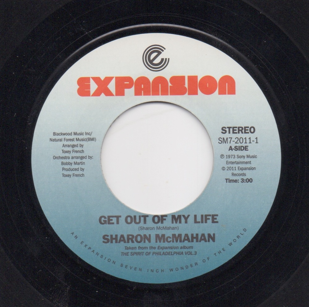 SHARON McMAHAN - GET OUT OF MY LIFE / MAYBE YOU'LL BE BACK
