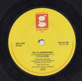LITTLE HANK - TRY TO UNDERSTAND / MR. BANG BANG MAN