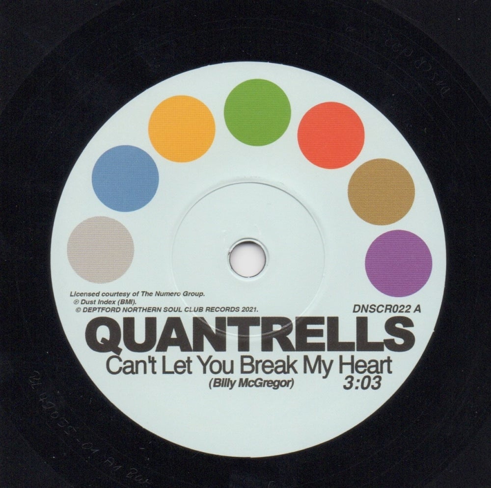 QUANTRELLS / PROMISE - CAN'T LET YOU BREAK MY HEART / I'M NOT READY FOR LOV