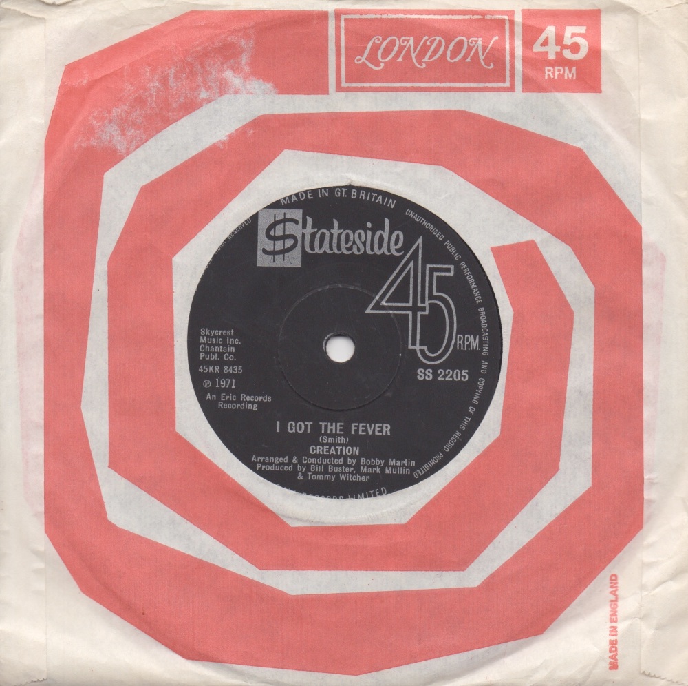 CREATION - I GOT THE FEVER / SOUL CONTROL