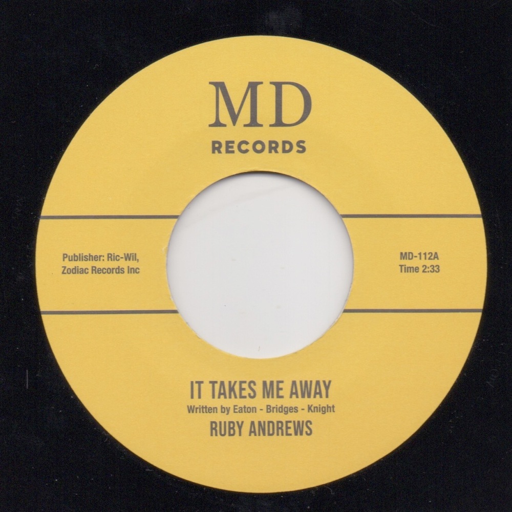 RUBY ANDREWS - IT TAKES ME AWAY / YOU'RE MY LIFE
