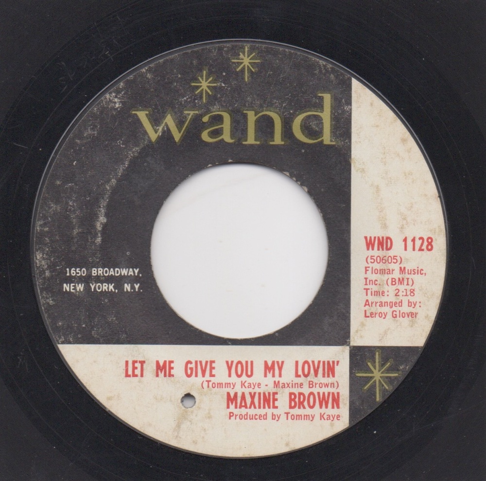 MAXINE BROWN - LET ME GIVE YOU MY LOVIN'