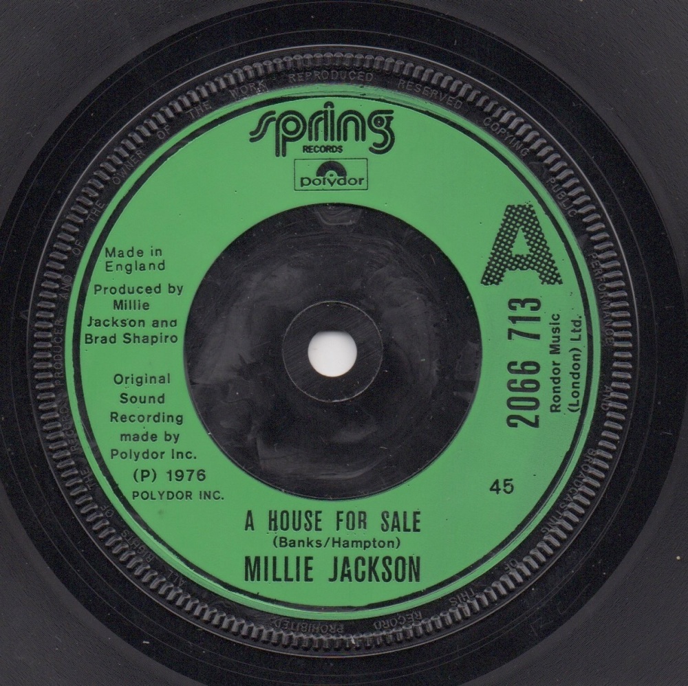 MILLIE JACKSON - A HOUSE FOR SALE