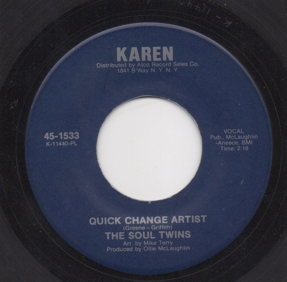 SOUL TWINS - QUICK CHANGE ARTIST / GIVE THE MAN A CHANCE