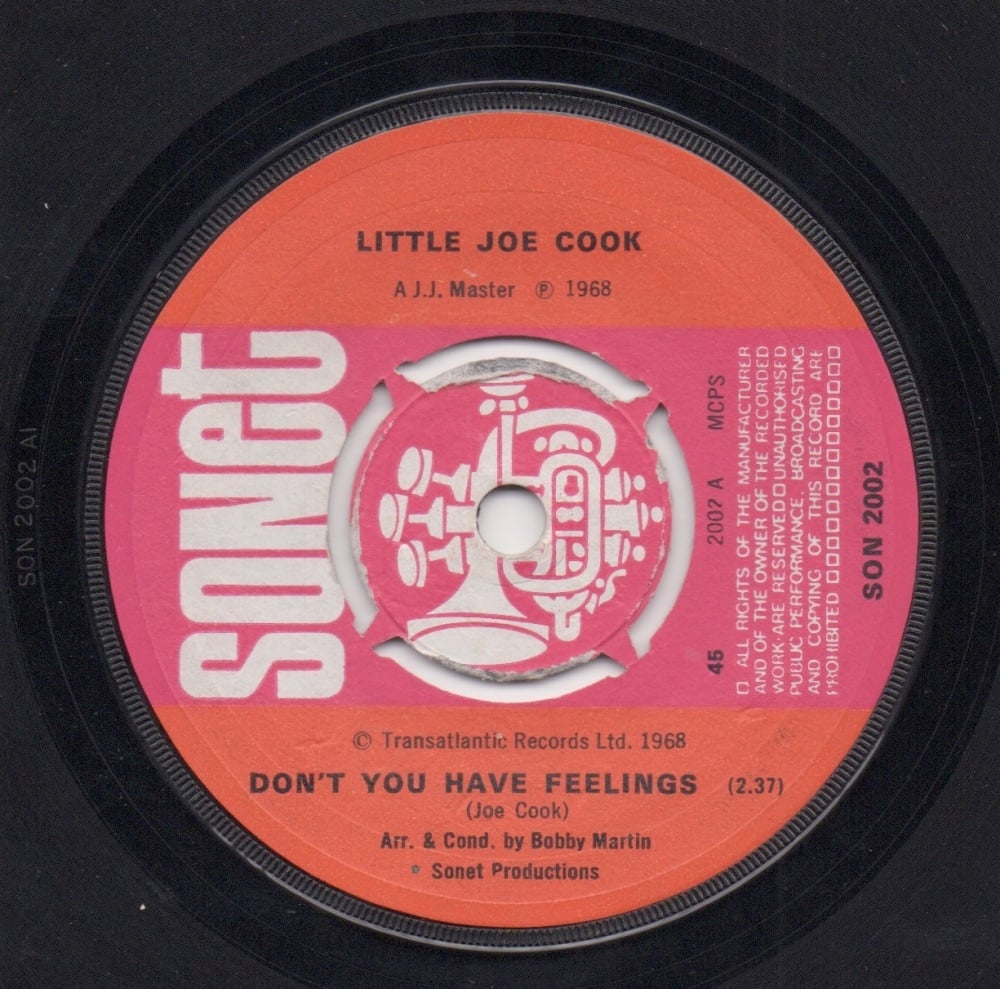 LITTLE JOE COOK - DON'T YOU HAVE FEELINGS