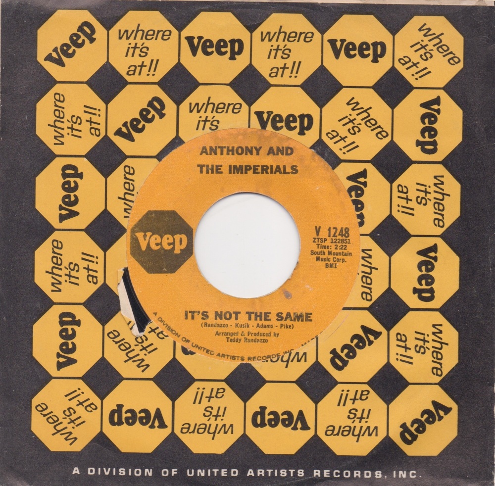 ANTHONY & THE IMPERIALS - IT'S NOT THE SAME