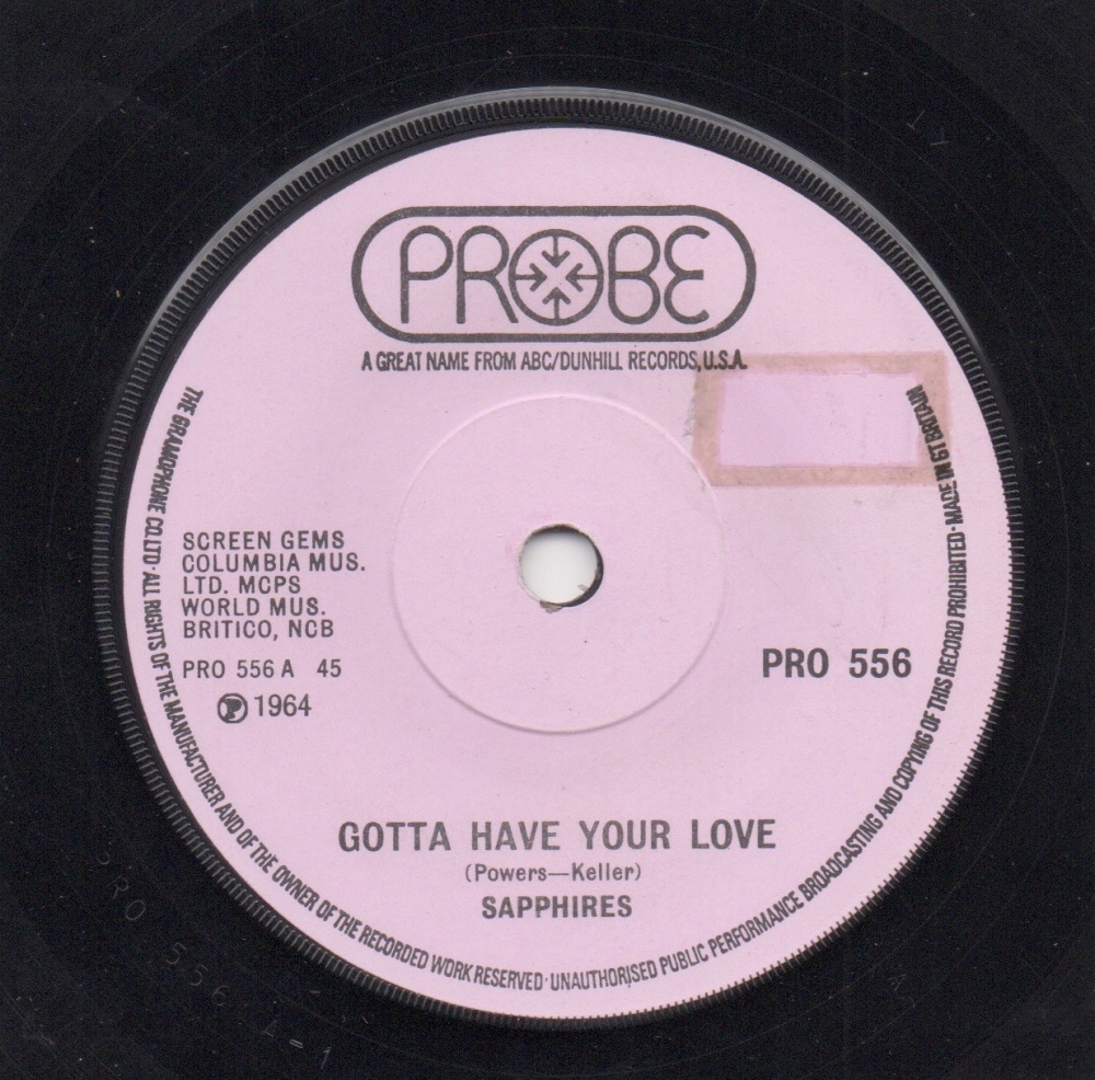 SAPPHIRES - GOTTA HAVE YOUR LOVE