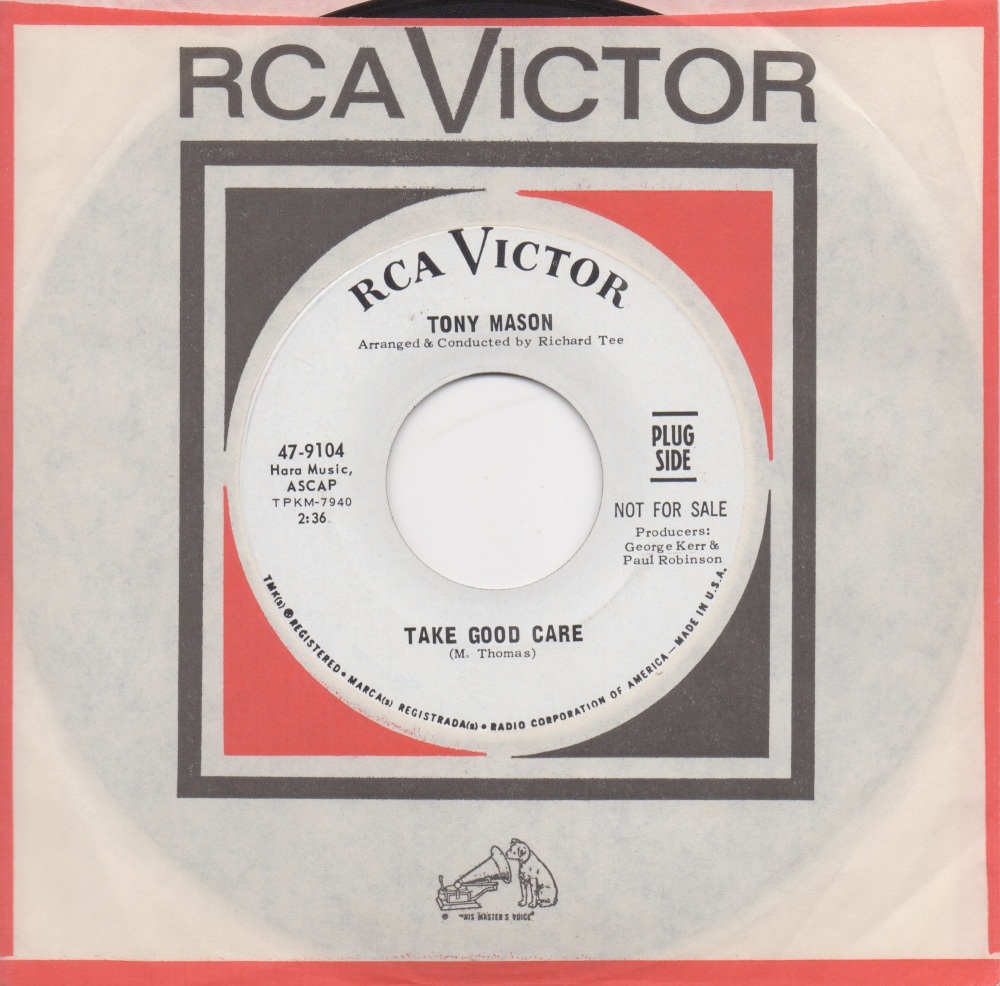 TONY MASON - TAKE GOOD CARE / SEEING IS BELIEVING - PROMO