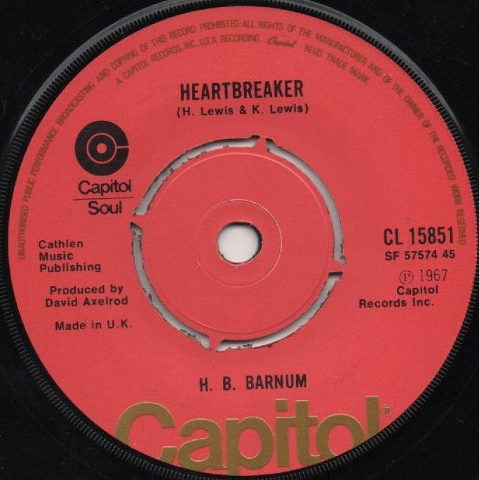 H. B. BARNUM - HEARTBREAKER/ SEARCHIN' FOR MY SOUL