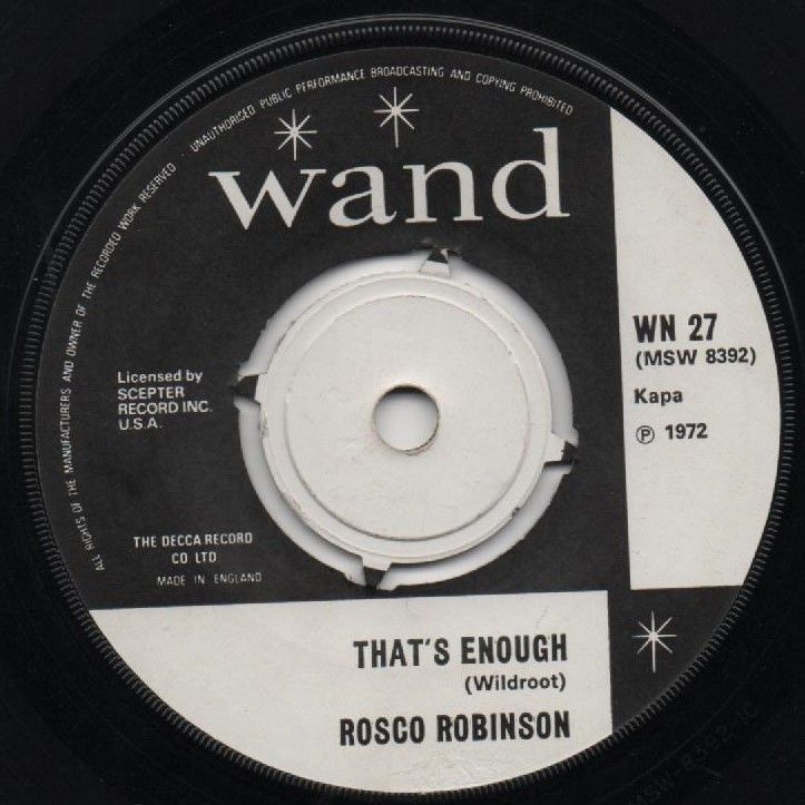 ROSCO ROBINSON - THAT'S ENOUGH