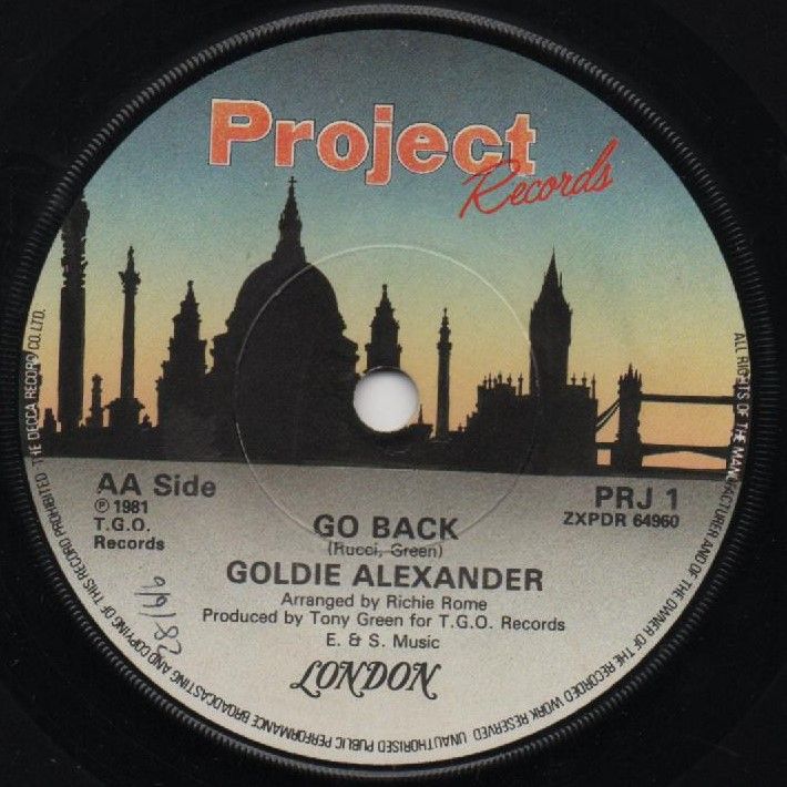GOLDIE ALEXANDER - GO bACK