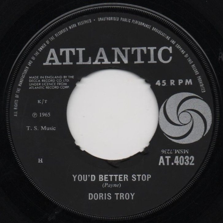 DORIS TROY - YOU'D BETTER STOP / HEARTACHES